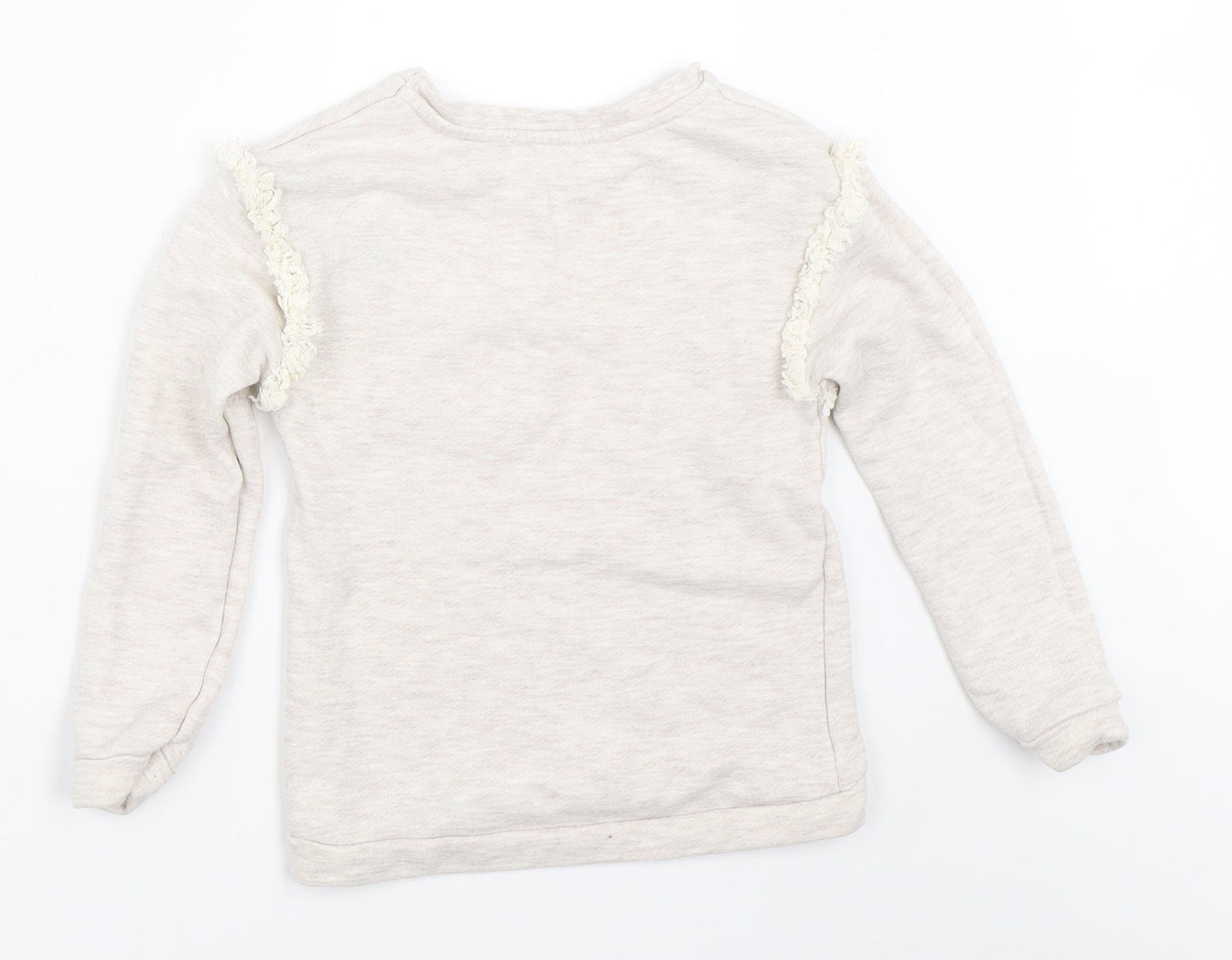 Nutmeg Girls Beige   Pullover Sweatshirt Size 6-7 Years