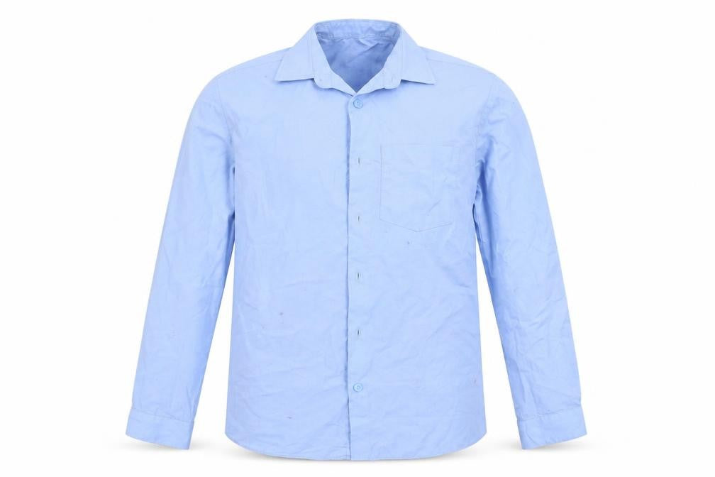 George Boys Blue   Basic Button-Up Size 11-12 Years