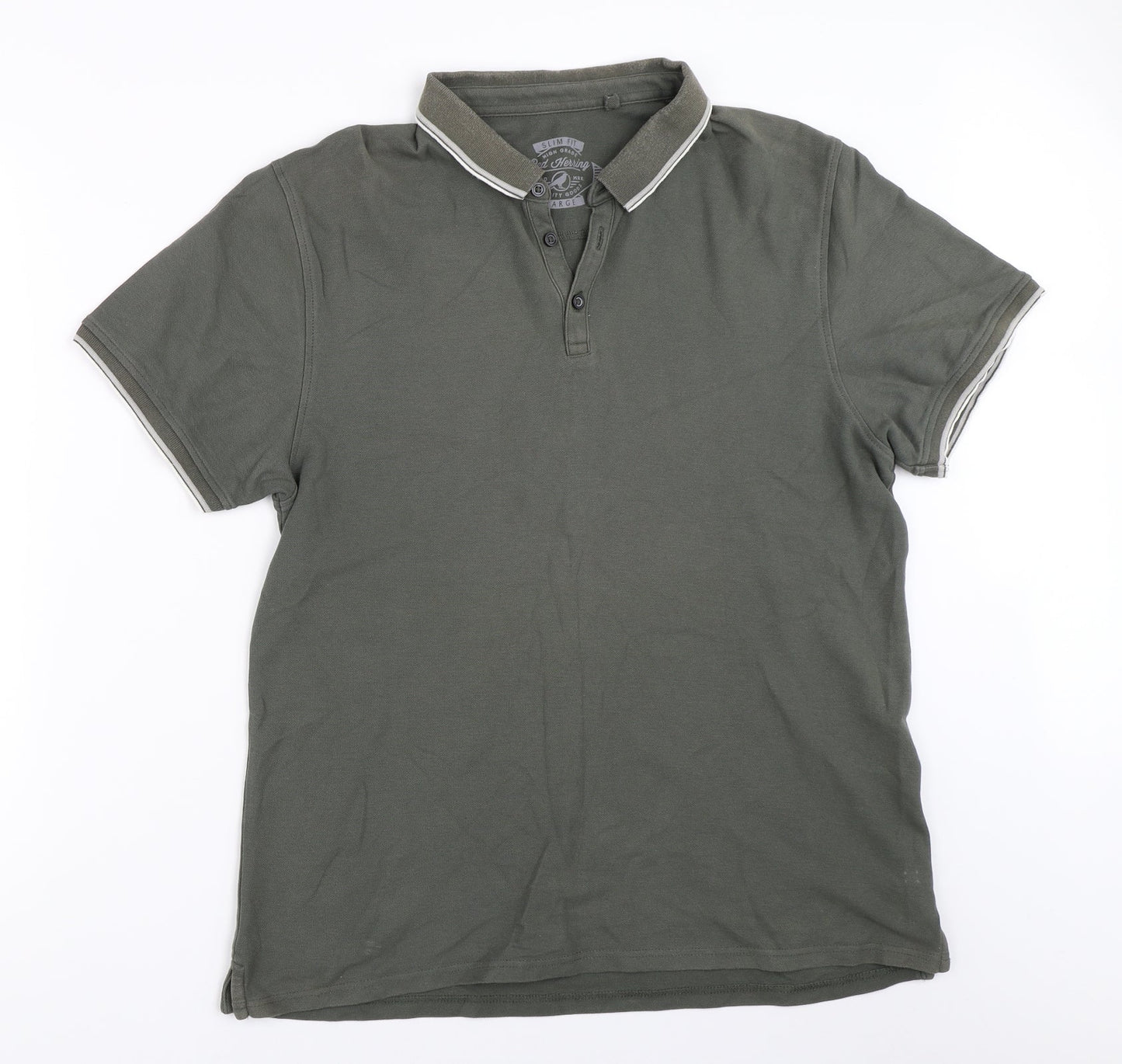Red Herring Mens Green    Polo Size L