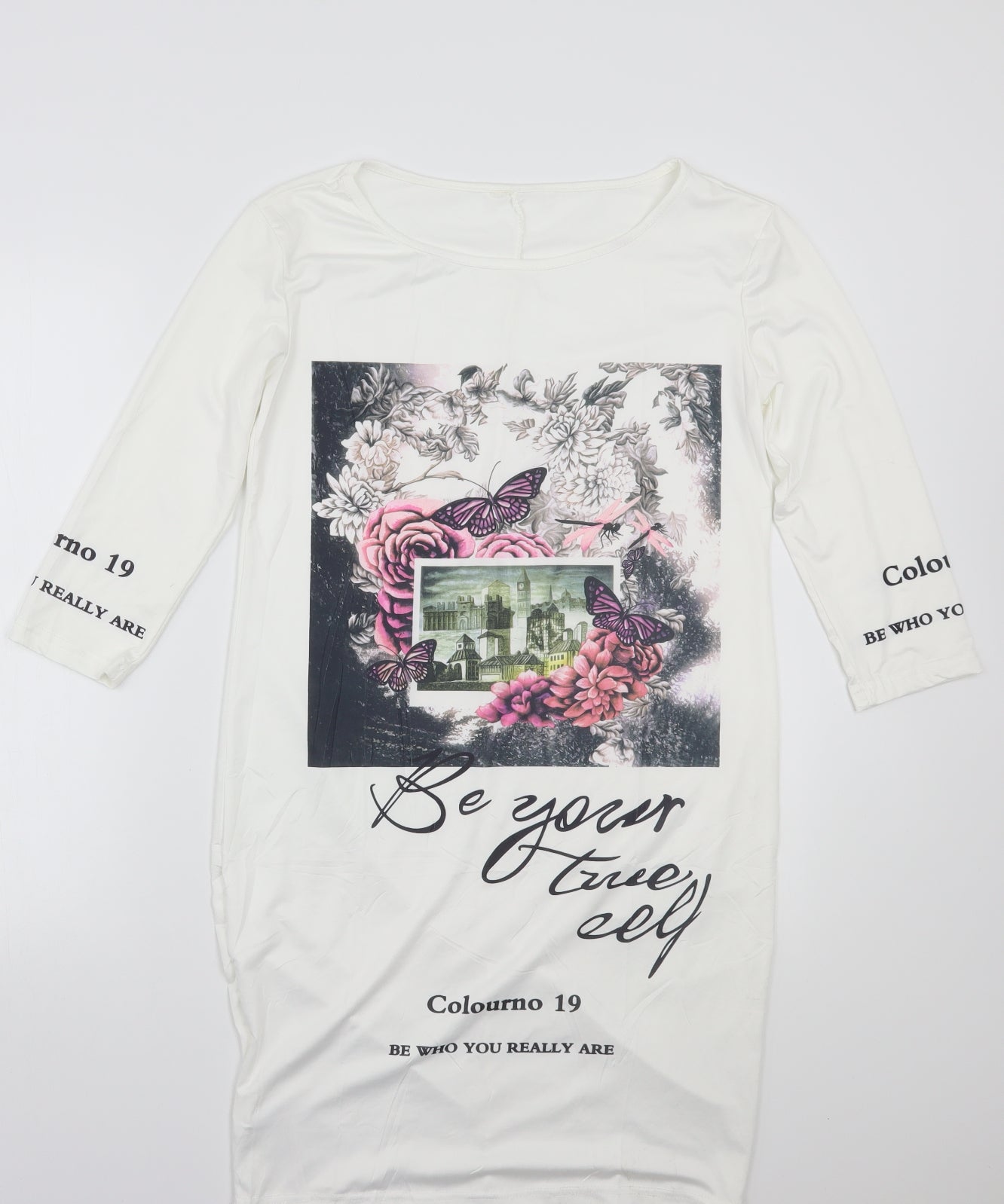 Preworn Womens White   Basic T-Shirt Size M