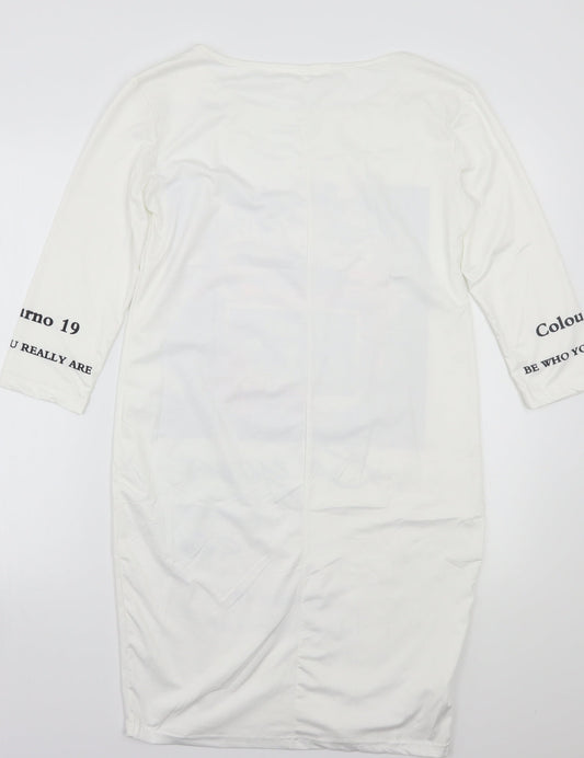 Preworn Womens White   Basic T-Shirt Size M