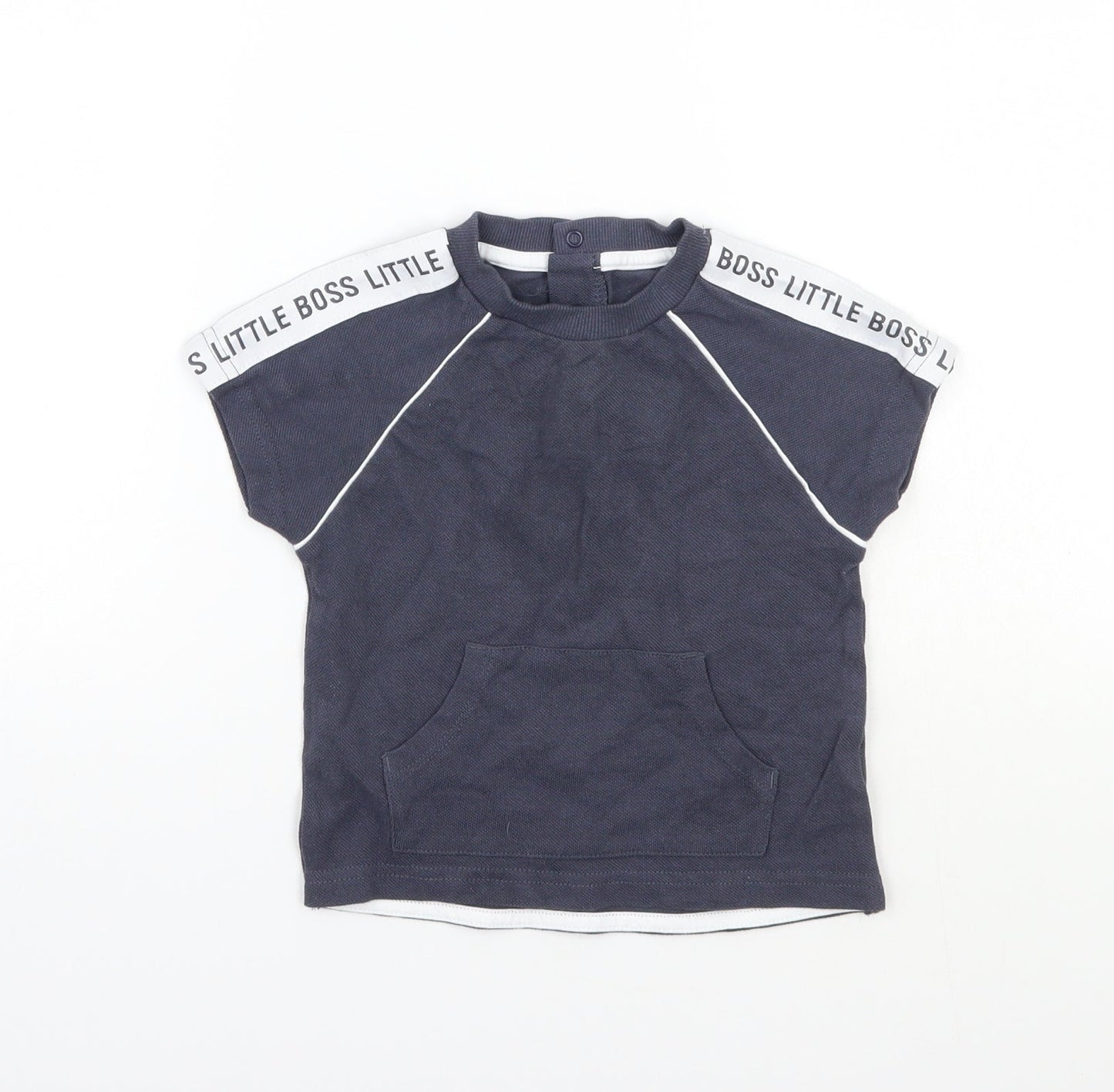 Nutmeg Boys Grey   Basic T-Shirt Size 12 Months