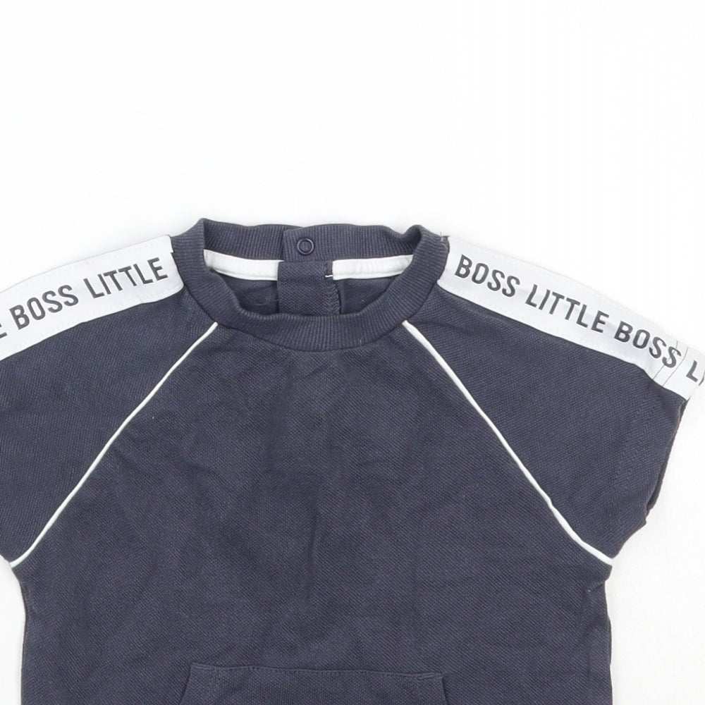 Nutmeg Boys Grey   Basic T-Shirt Size 12 Months
