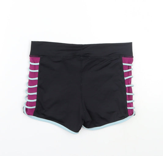 Capezio Womens Black   Sweat Shorts Size XS
