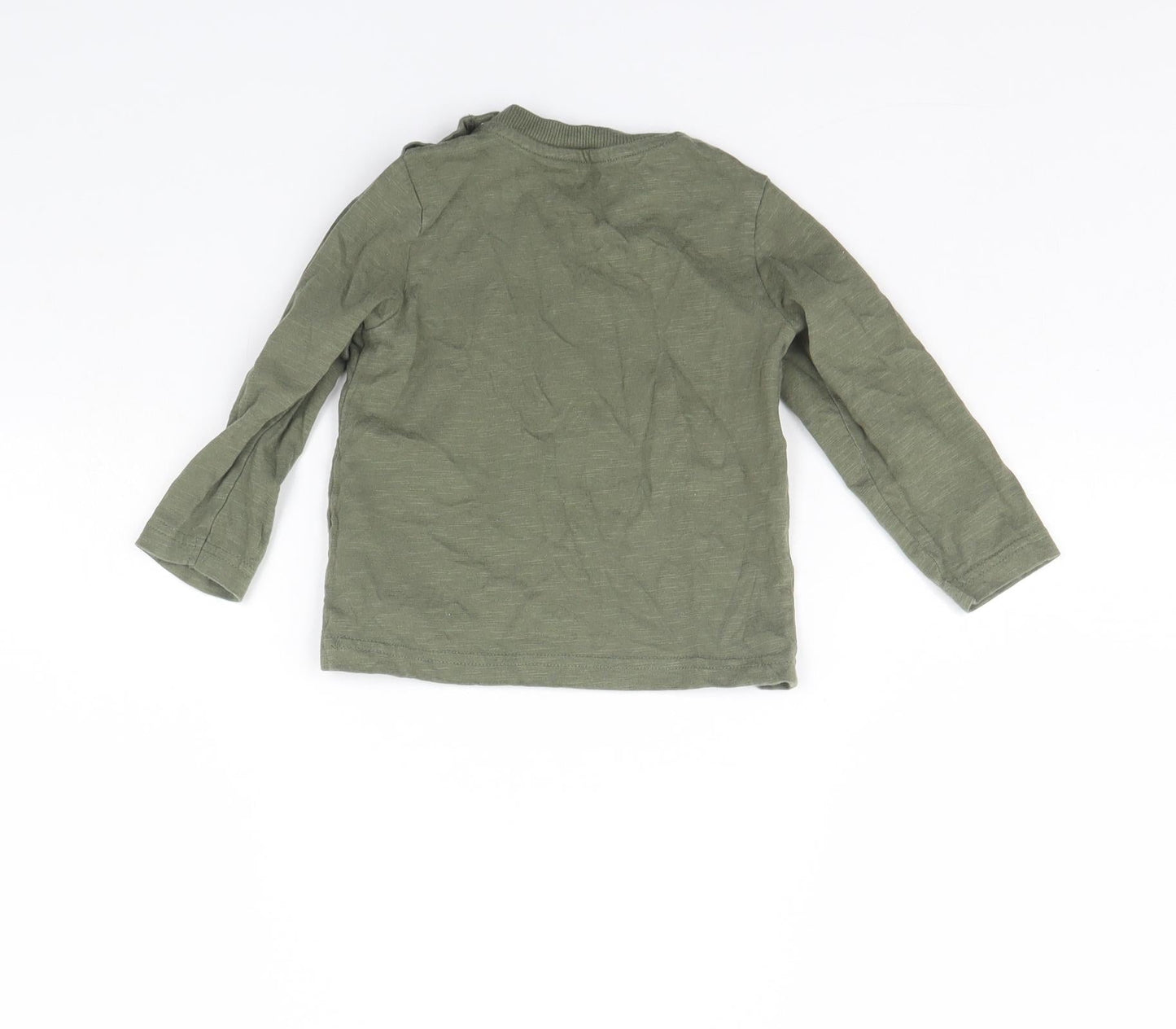 Nutmeg Baby Green   Basic T-Shirt Size 12 Months  - Badger