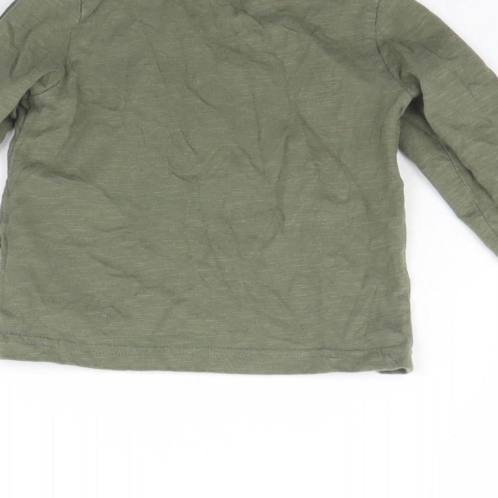 Nutmeg Baby Green   Basic T-Shirt Size 12 Months  - Badger