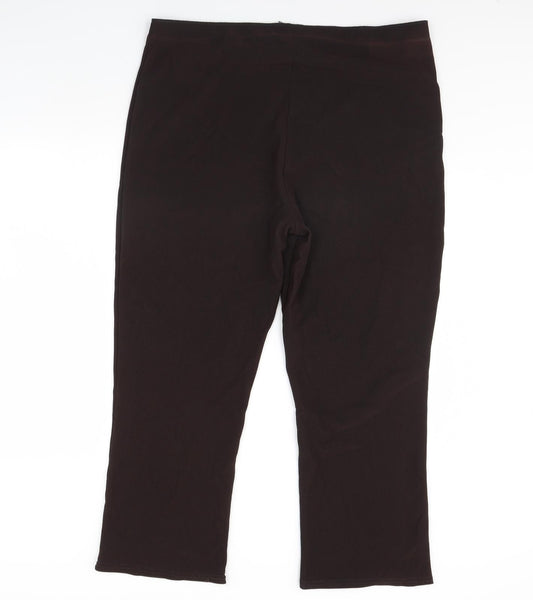 Preworn Womens Brown   Trousers  Size 22 L30 in