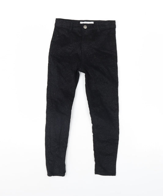 Denim & Co. Girls Black   Skinny Jeans Size 8 Years