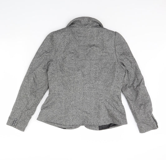 Monsoon Womens Grey   Jacket Blazer Size 16  - Shoulder Pads