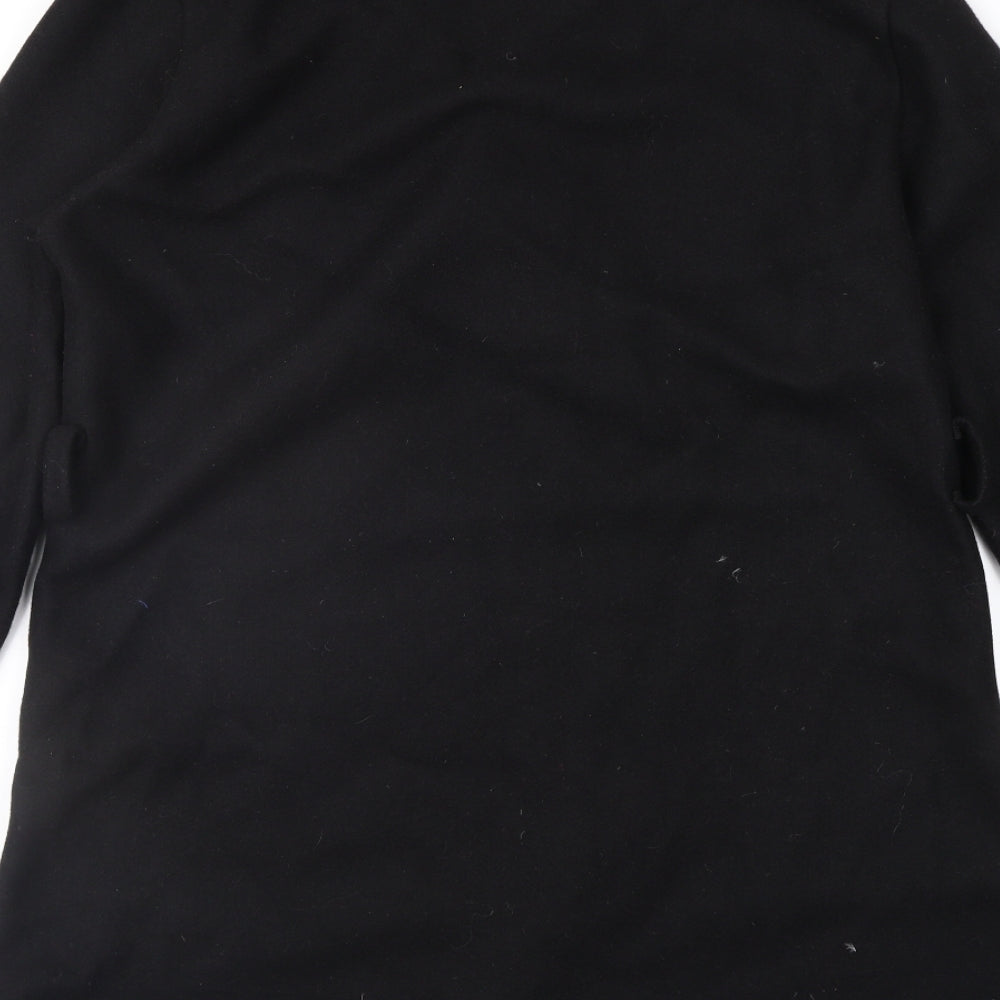 Quiz Womens Black   Overcoat Coat Size S