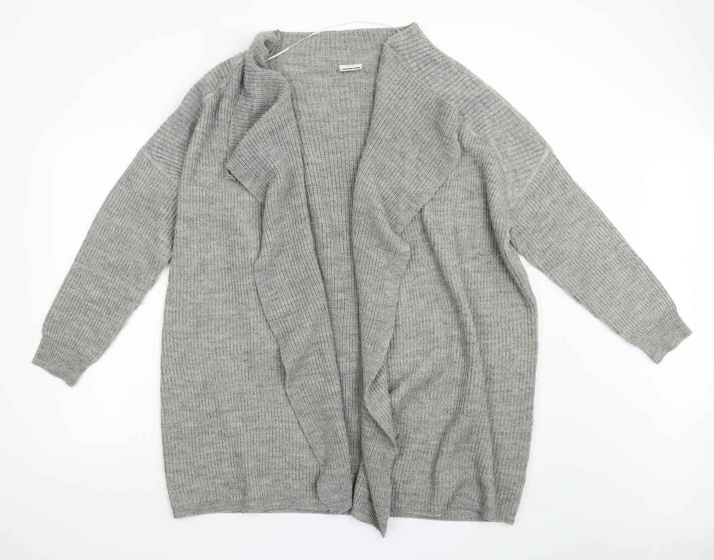 Noisy may Womens Grey  Knit Cardigan Jumper Size L