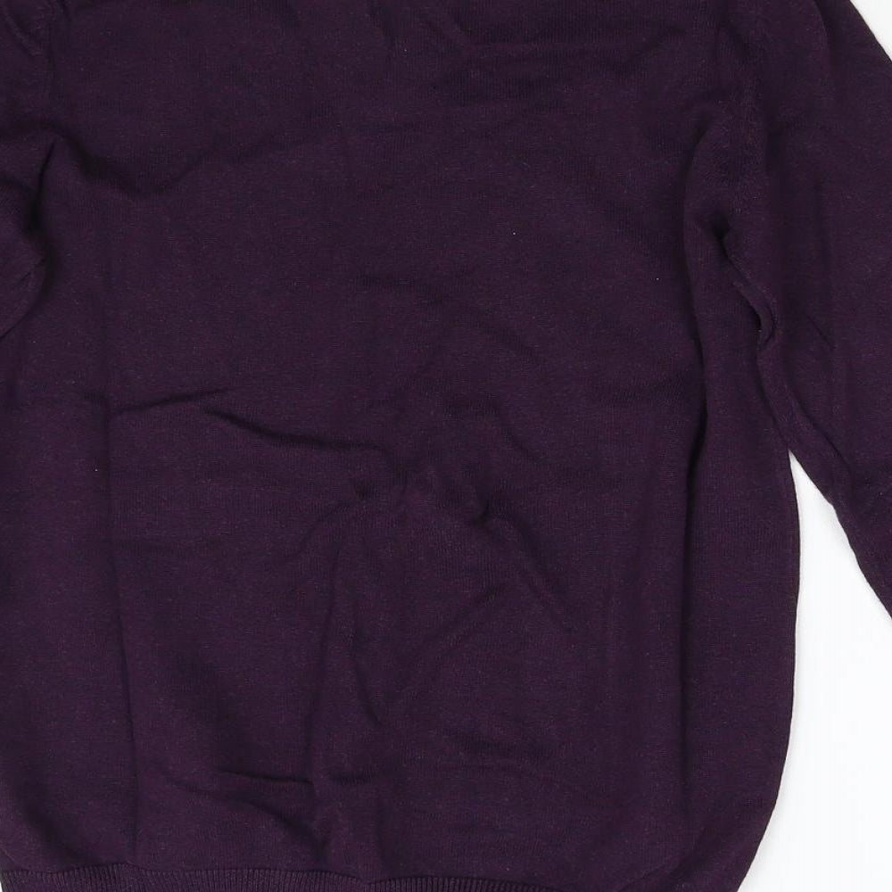 Topman Mens Purple  Knit Pullover Jumper Size S