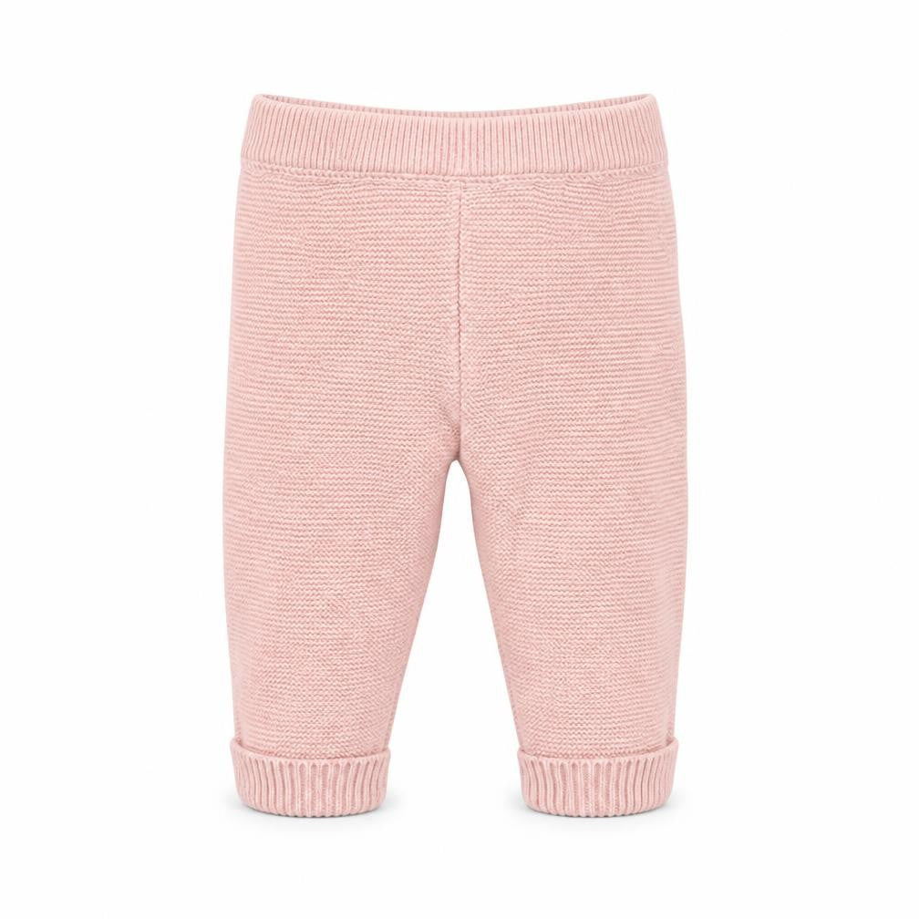 Front view of F&F Baby Pink Track Pants Trousers, size 3-6, Months
