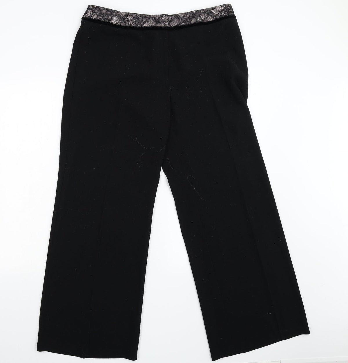 Marks & Spencer Womens Black   Trousers  Size 16 L30 in