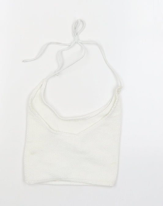 Missguided Womens White   Camisole Tank Size S