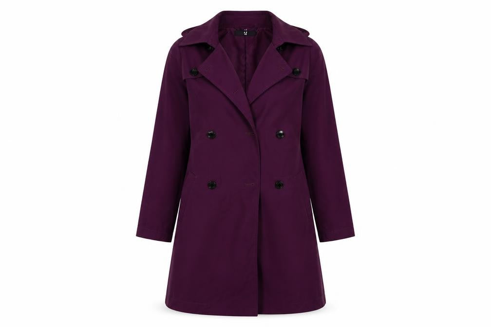 Front view of J women’s red jacket coat, size S