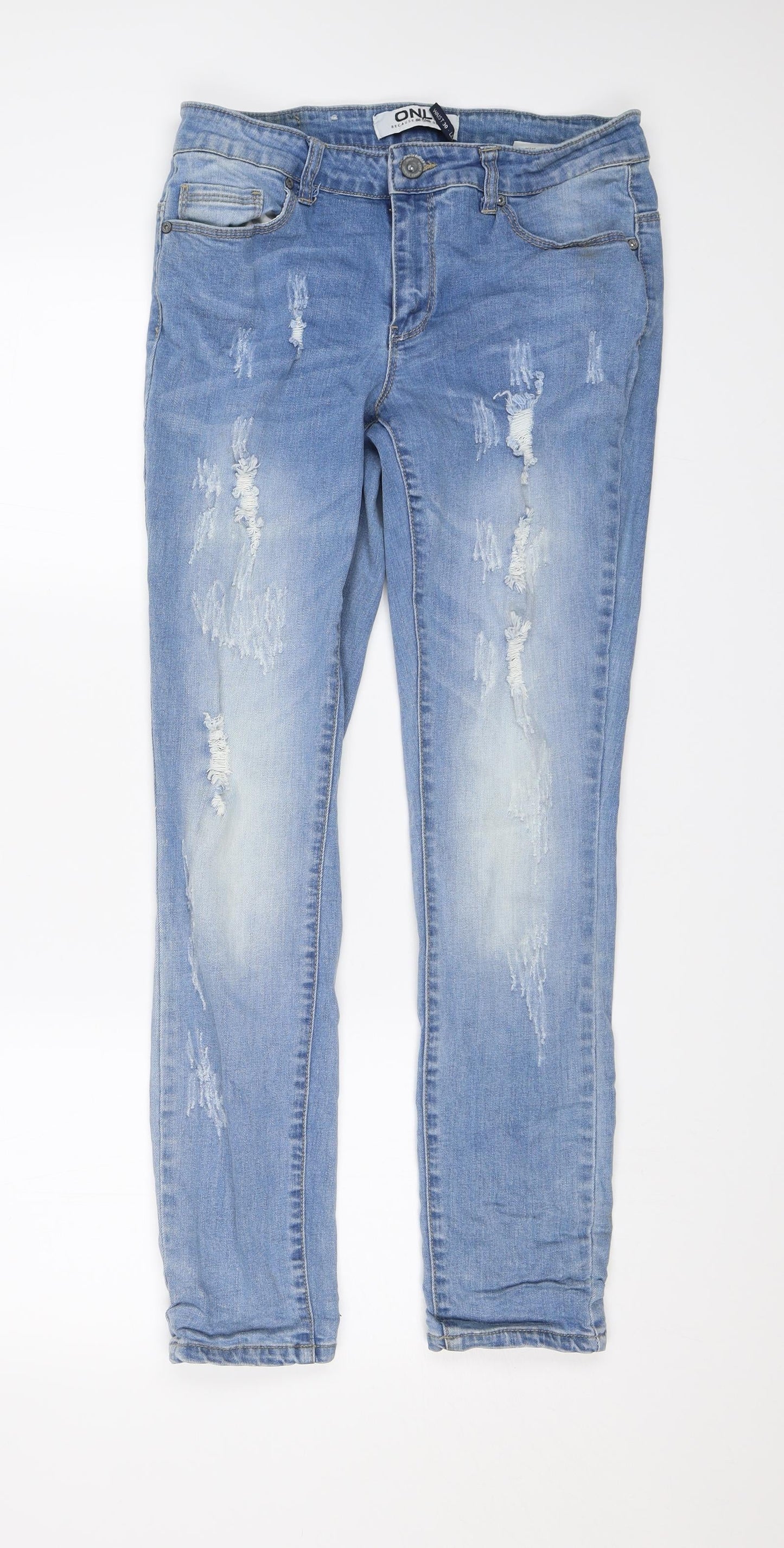 Only Mens Blue  Denim Skinny Jeans Size 30 in L28 in