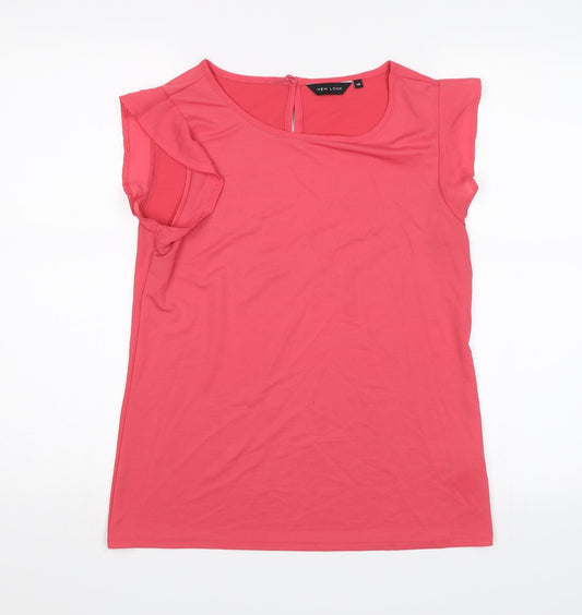 New Look Womens Pink   Basic Blouse Size 10
