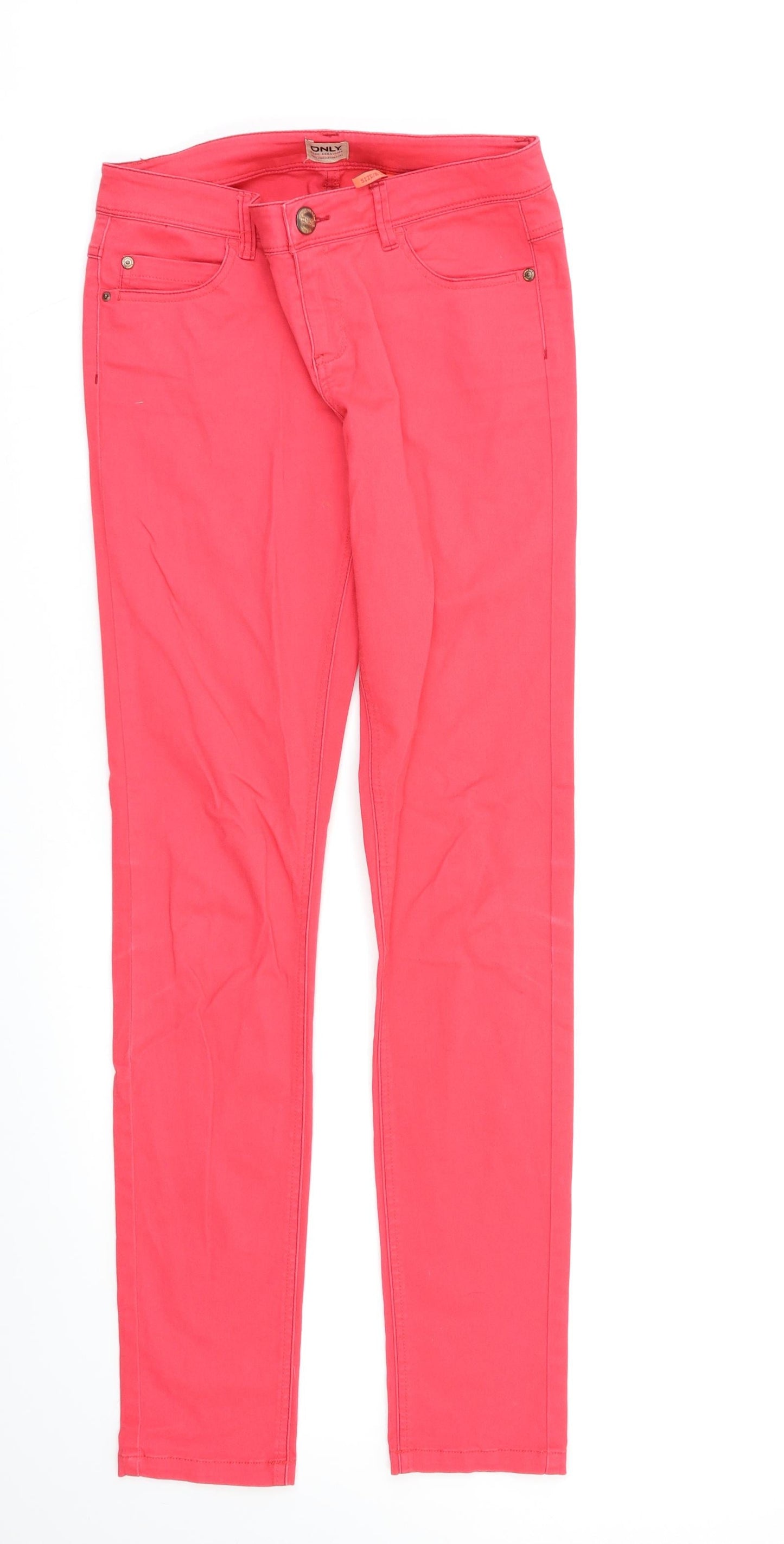 Only Womens Pink   Skinny Jeans Size S L30 in