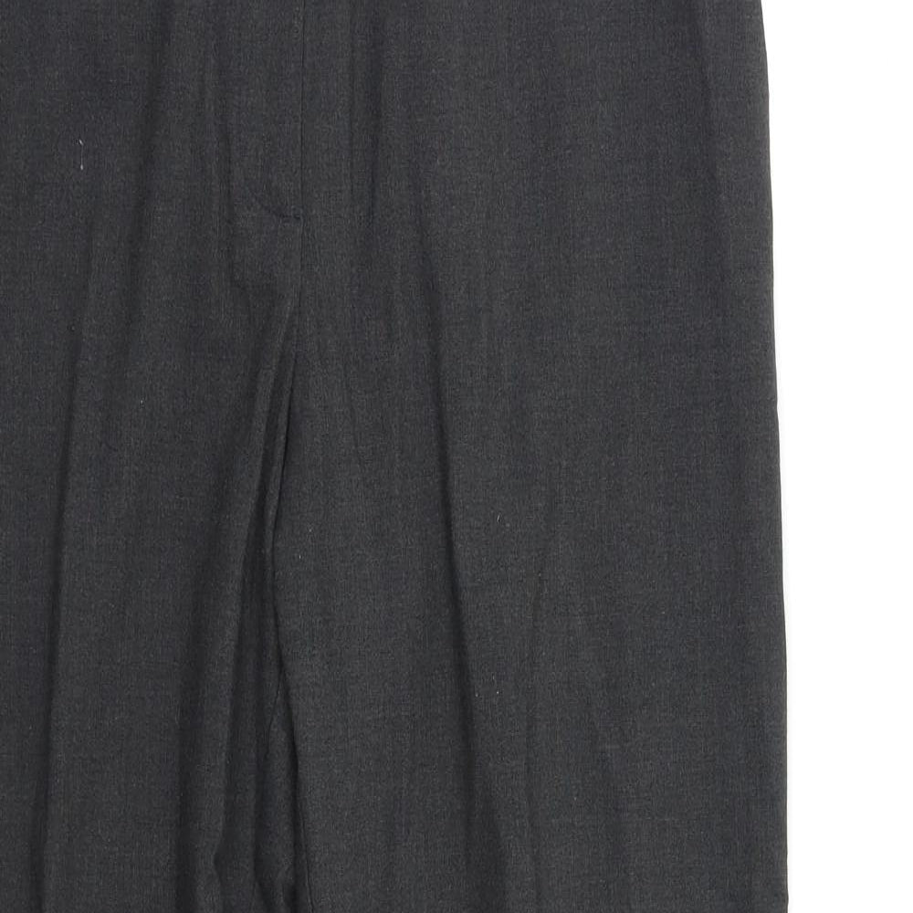 M&S Womens Grey   Dress Pants Trousers Size 16 L27 in