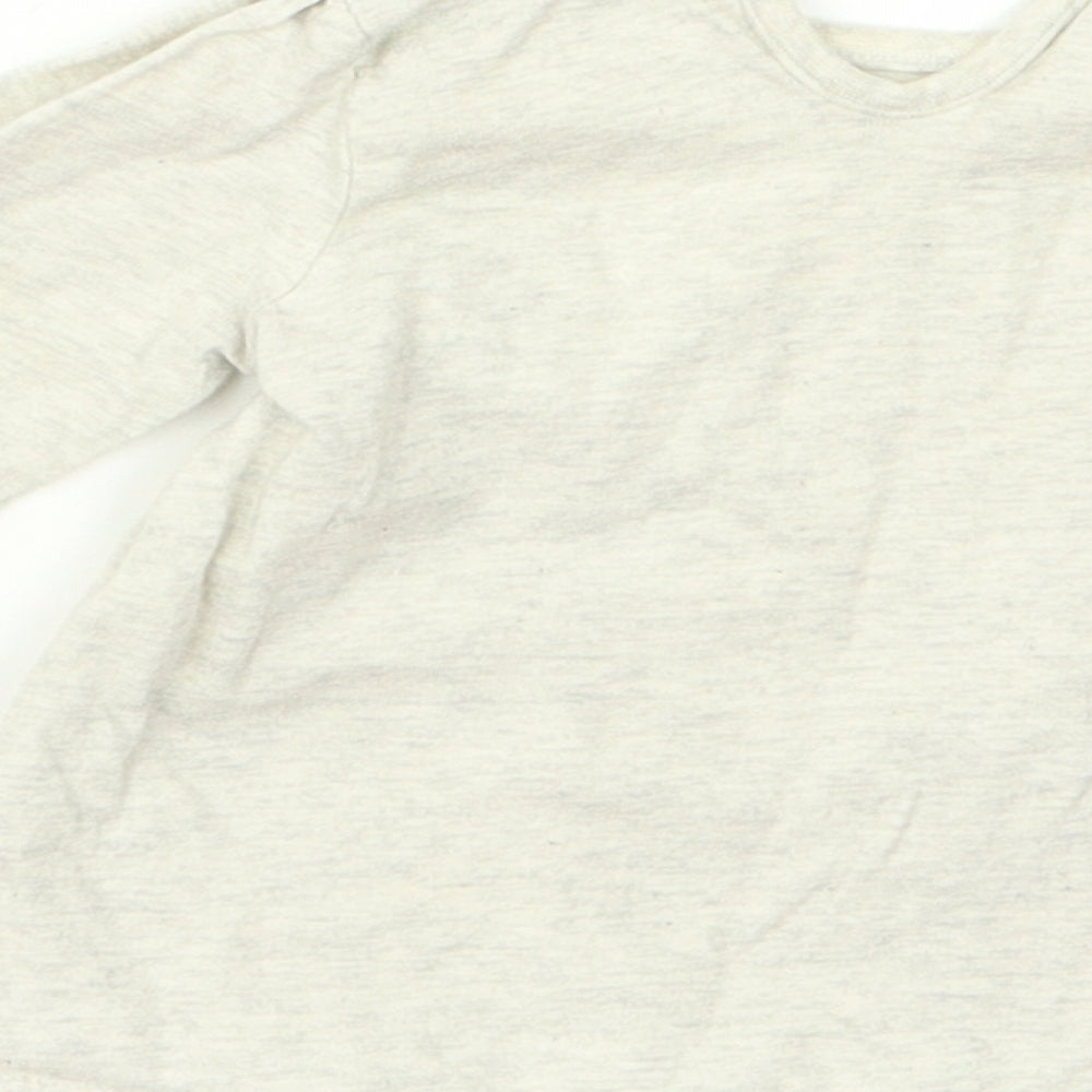 George Girls Grey  Rayon Basic T-Shirt Size 0-3 Months