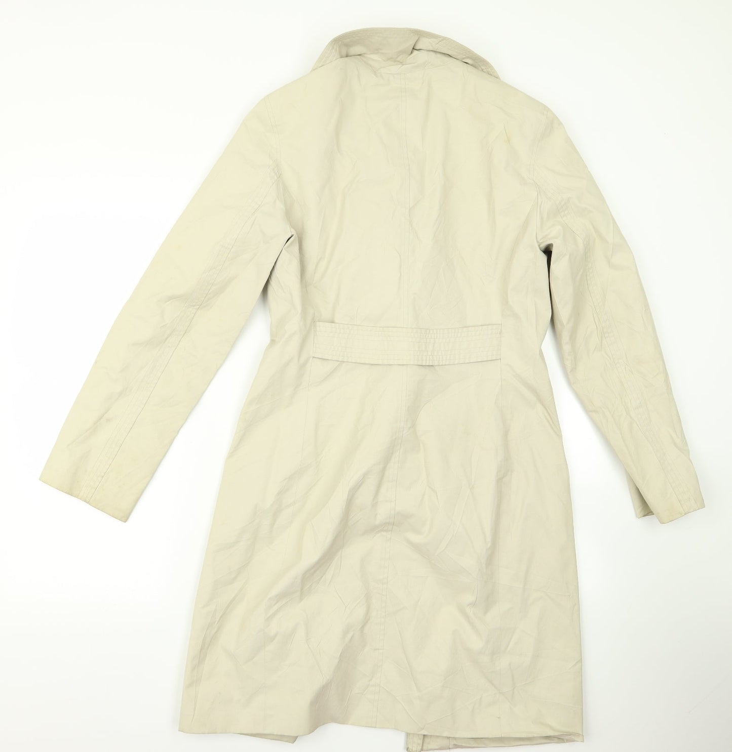 Nine West Womens Beige   Overcoat Jacket Size S