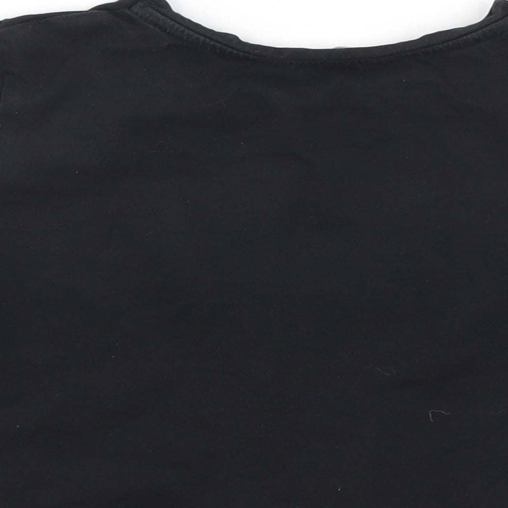 Candy Girls Black   Basic T-Shirt Size 9 Years