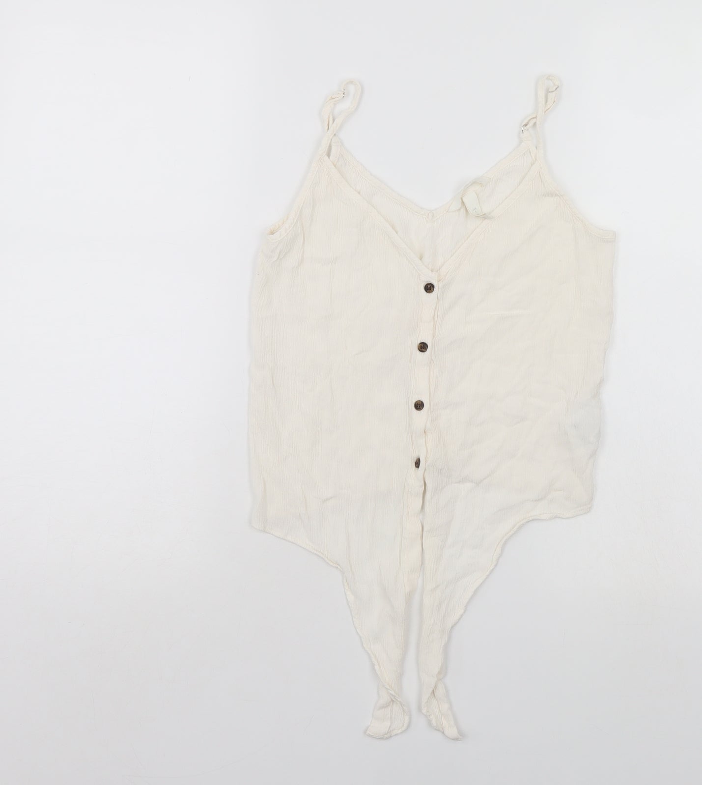 H&M Womens White   Basic Blouse Size S