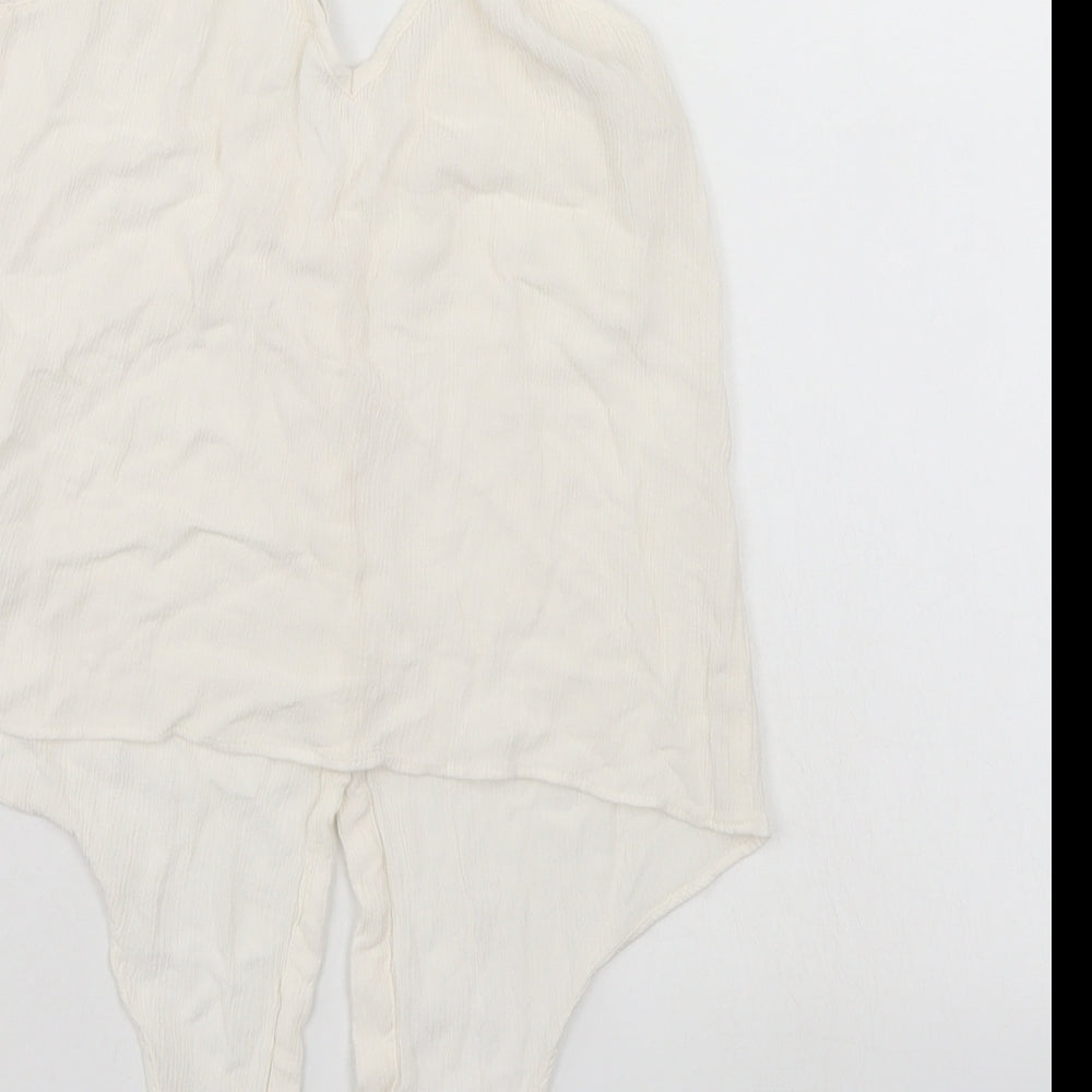 H&M Womens White   Basic Blouse Size S