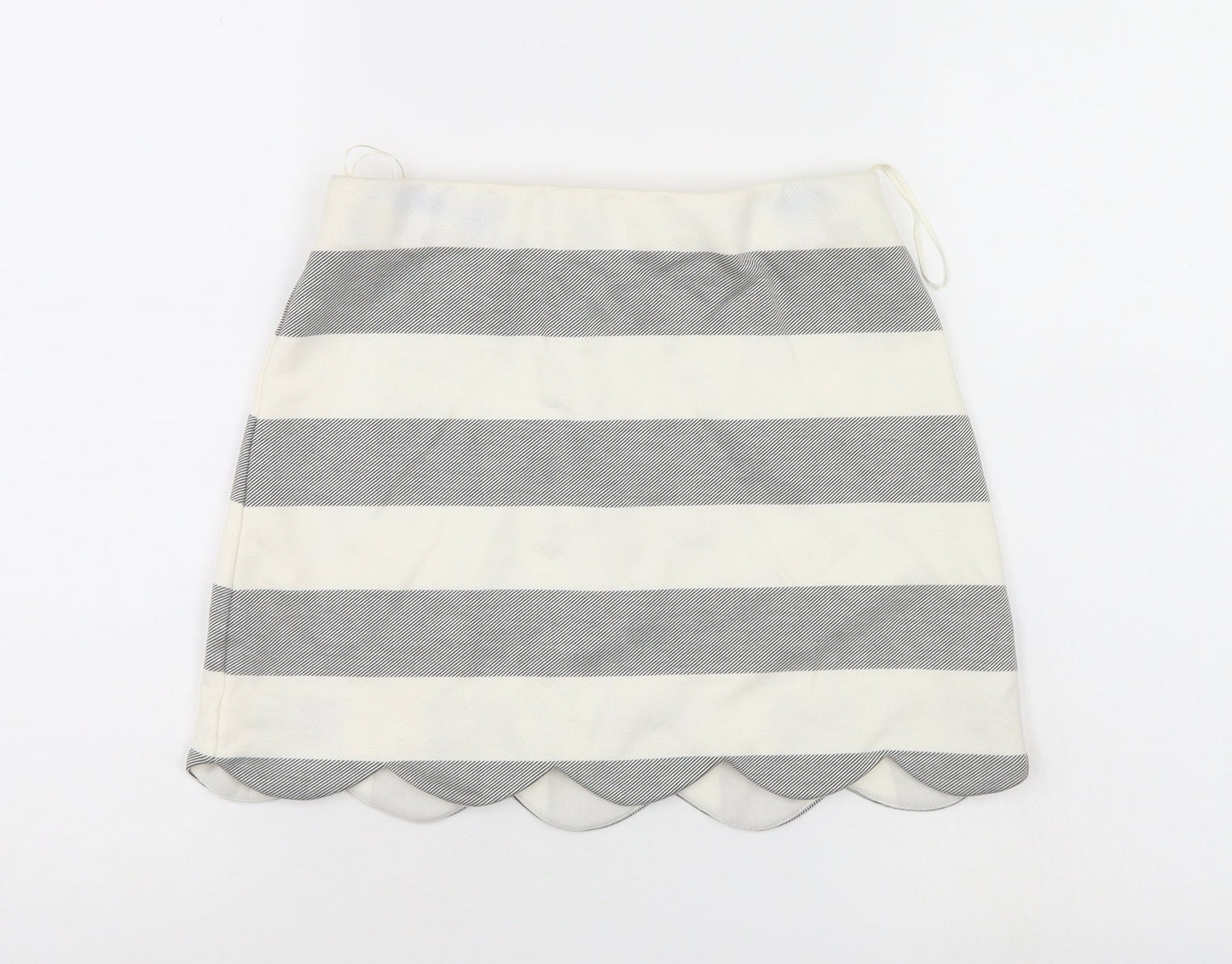 Top Shop Womens Multicoloured Striped  A-Line Skirt Size 8