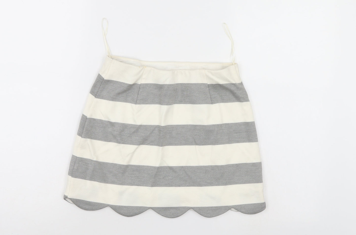 Top Shop Womens Multicoloured Striped  A-Line Skirt Size 8