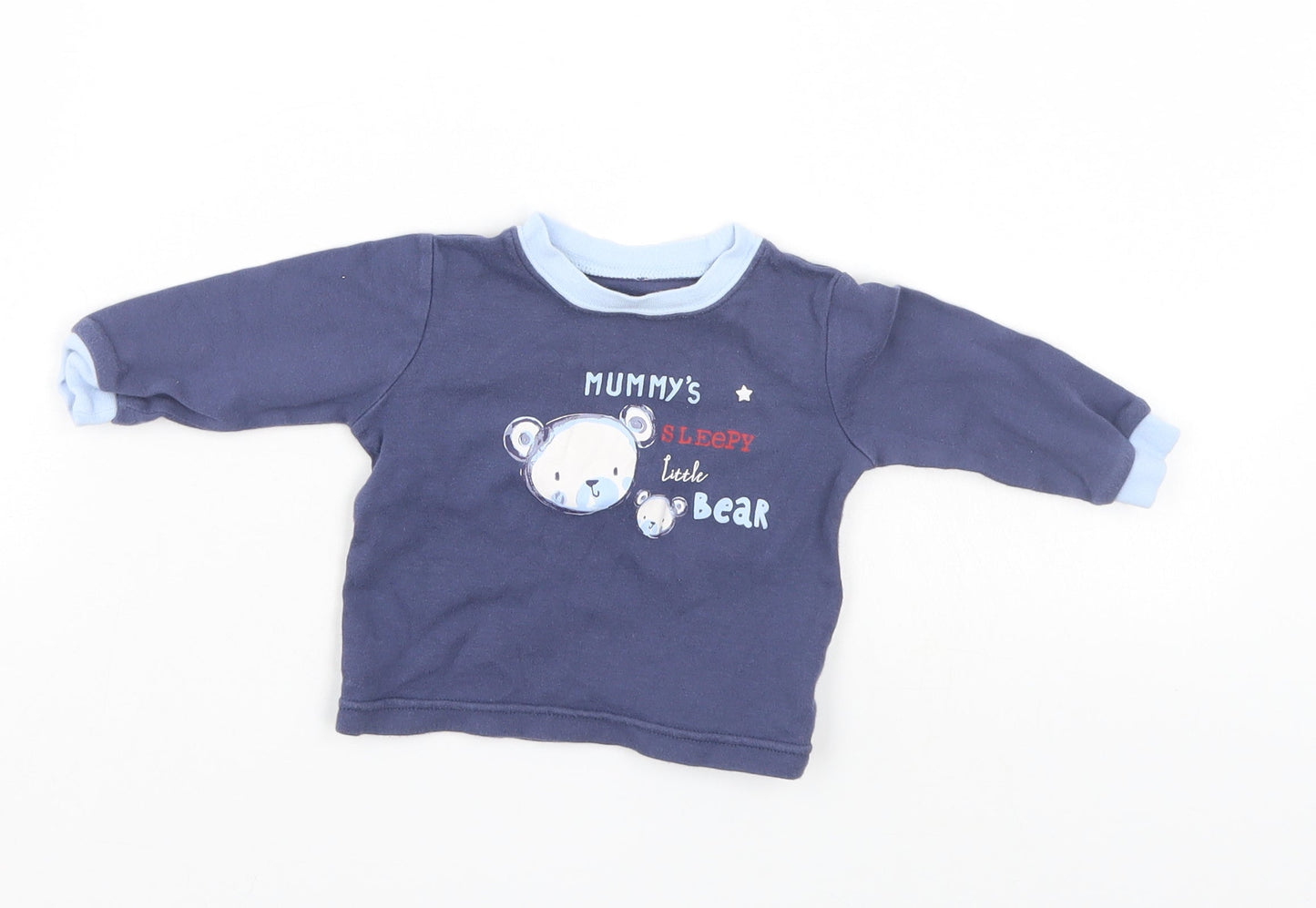 George Boys Blue   Pullover Jumper Size 3-6 Months