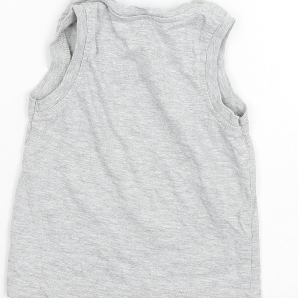 George Boys Grey   Basic Tank Size 9-12 Months