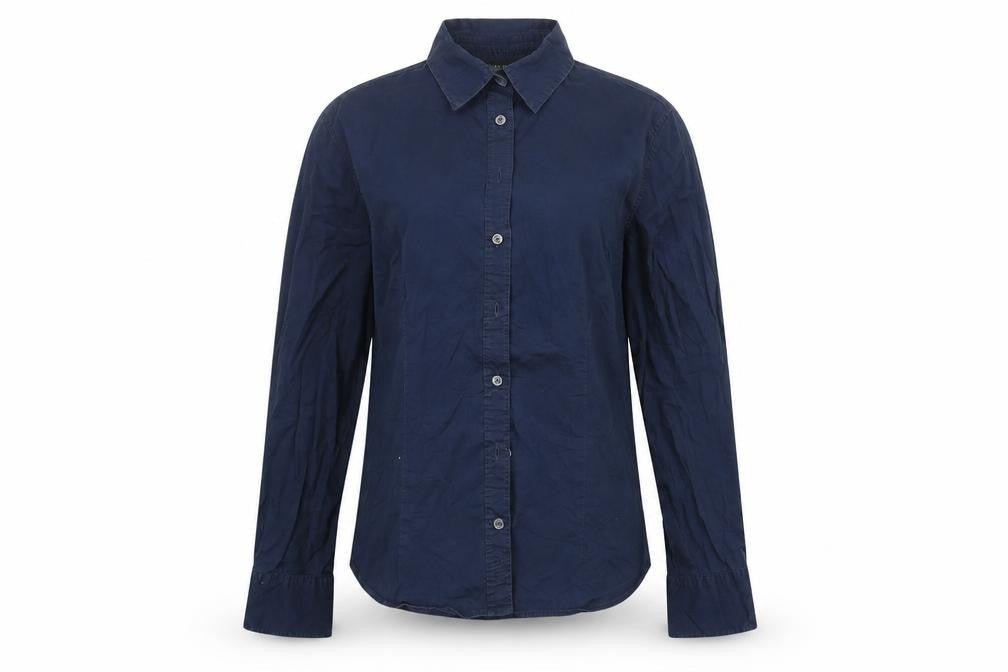 Franco Callegari Womens Blue   Basic Button-Up Size 10