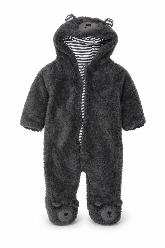George Baby Grey Solid  Babydoll One Piece Size 3-6 Months