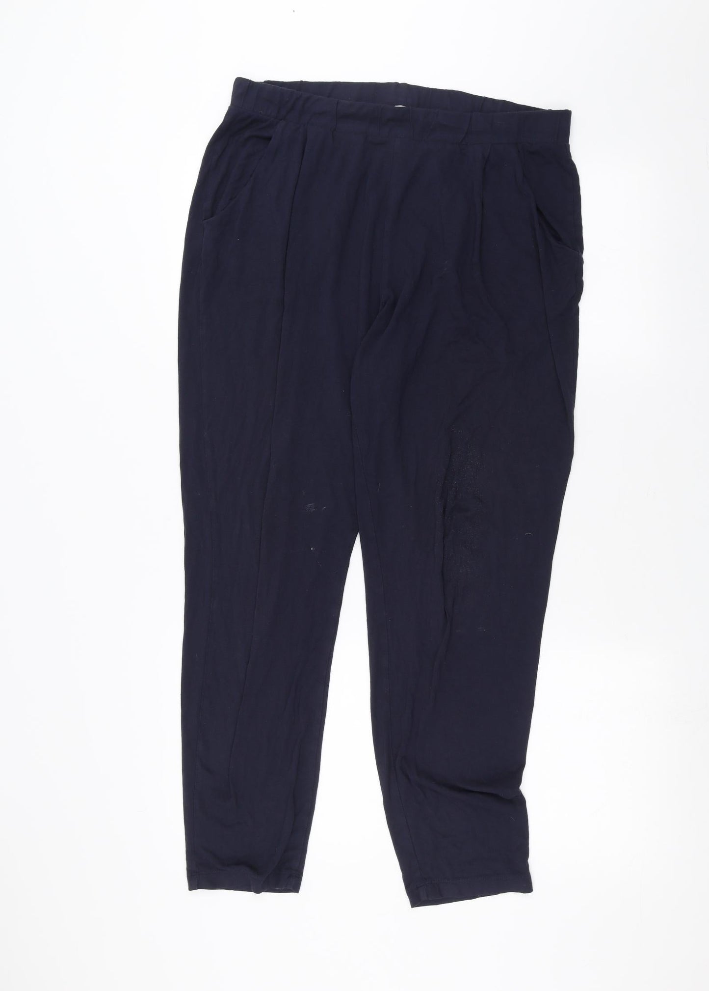 Marks and Spencer Womens Blue   Trousers  Size 14 L24 in