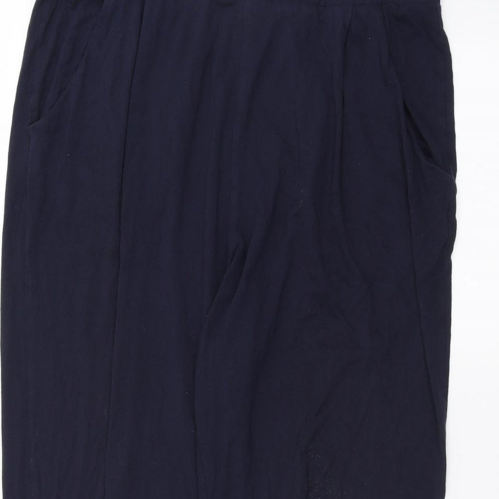 Marks and Spencer Womens Blue   Trousers  Size 14 L24 in