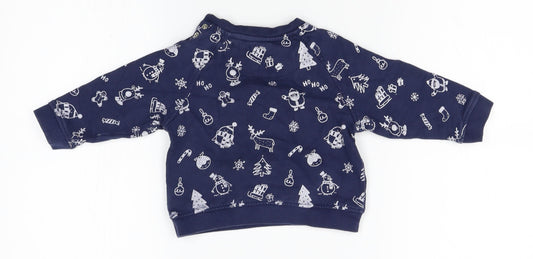 Mothercare Baby Blue   Pullover Jumper Size 12-18 Months