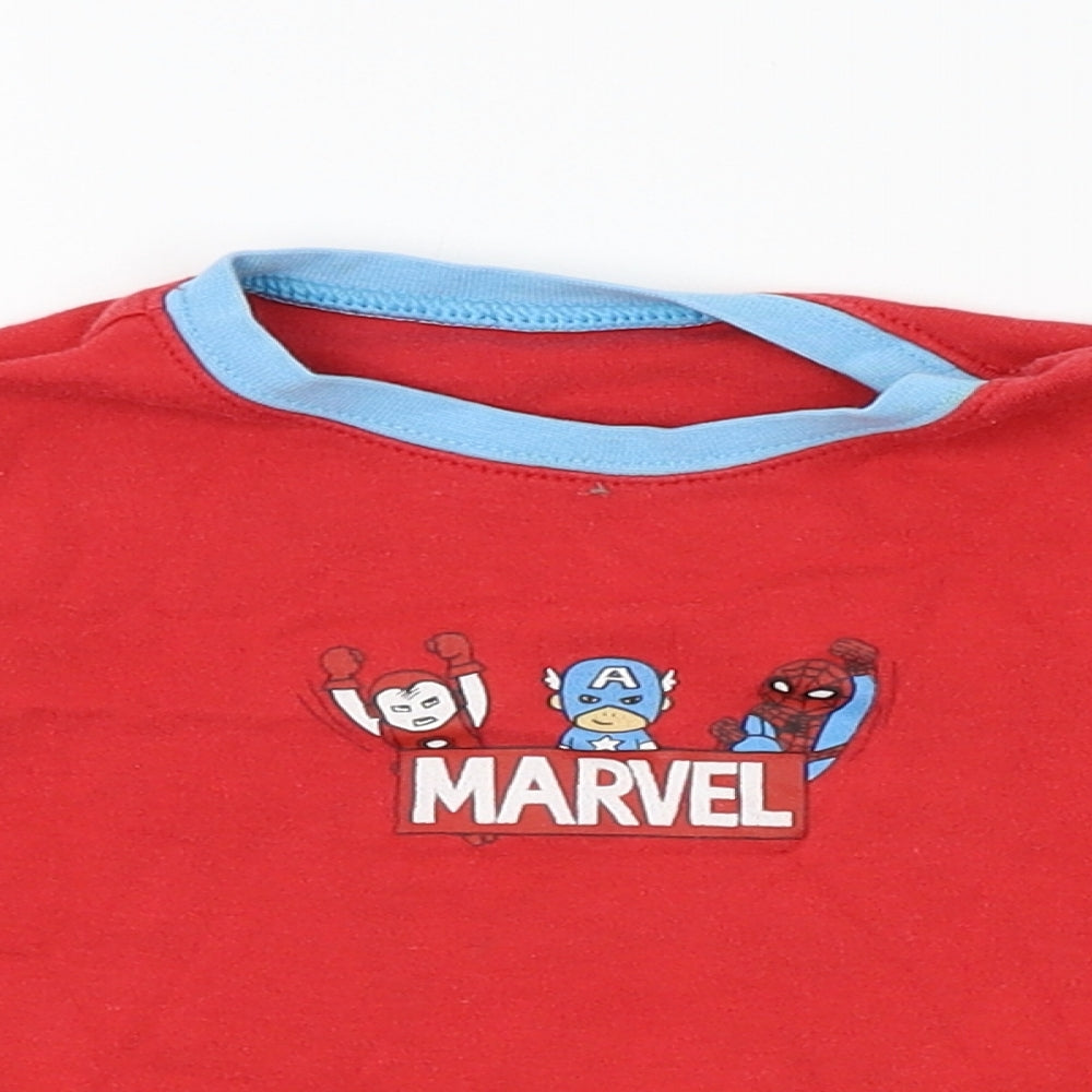 George Boys Red    Pyjama Top Size 2-3 Years  - marvel
