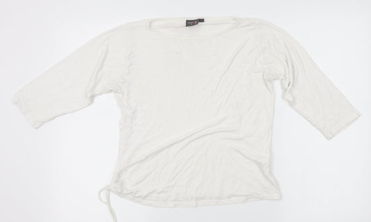 FunMum Womens White   Basic T-Shirt Size L