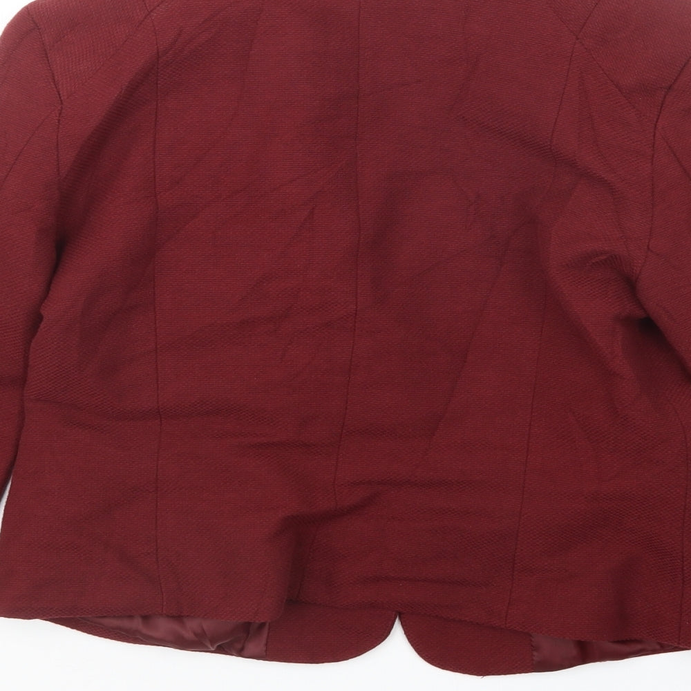 America Today Womens Red   Jacket Blazer Size XL