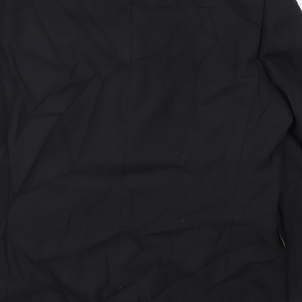 Lino Vierra Mens Black   Jacket Suit Jacket Size 42