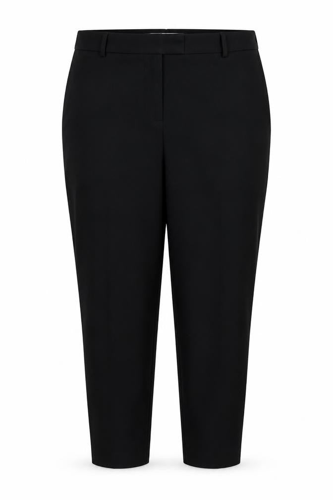 Front view of Papaya women’s black trousers, size UK 14, 26-inch leg