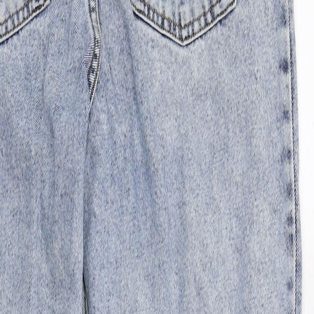DenimCo Womens Blue  Denim Straight Jeans Size 8 L26.5 in