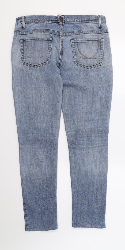 DenimCo Womens Blue  Denim Skinny Jeans Size 10 L27 in
