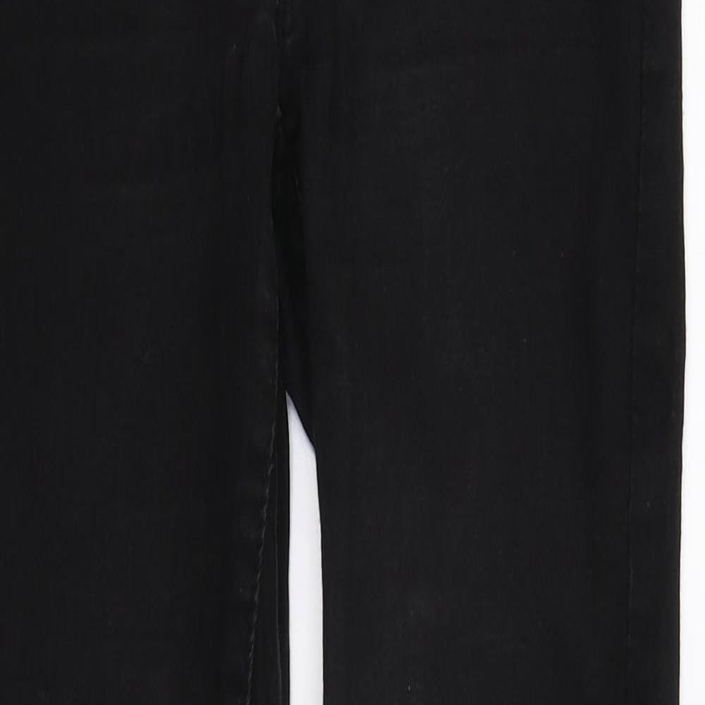 DenimCo Womens Black  Denim Skinny Jeans Size 10 L30 in