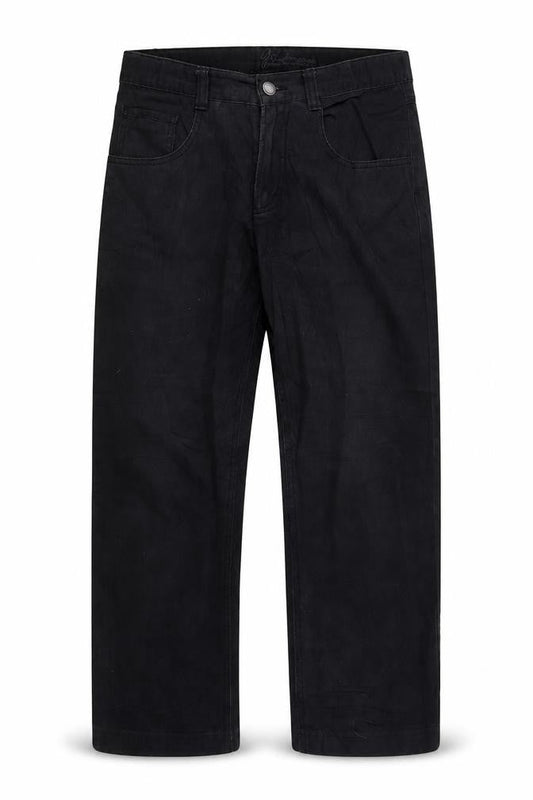 Lemmi Mens Black  Denim Straight Jeans  L26 in