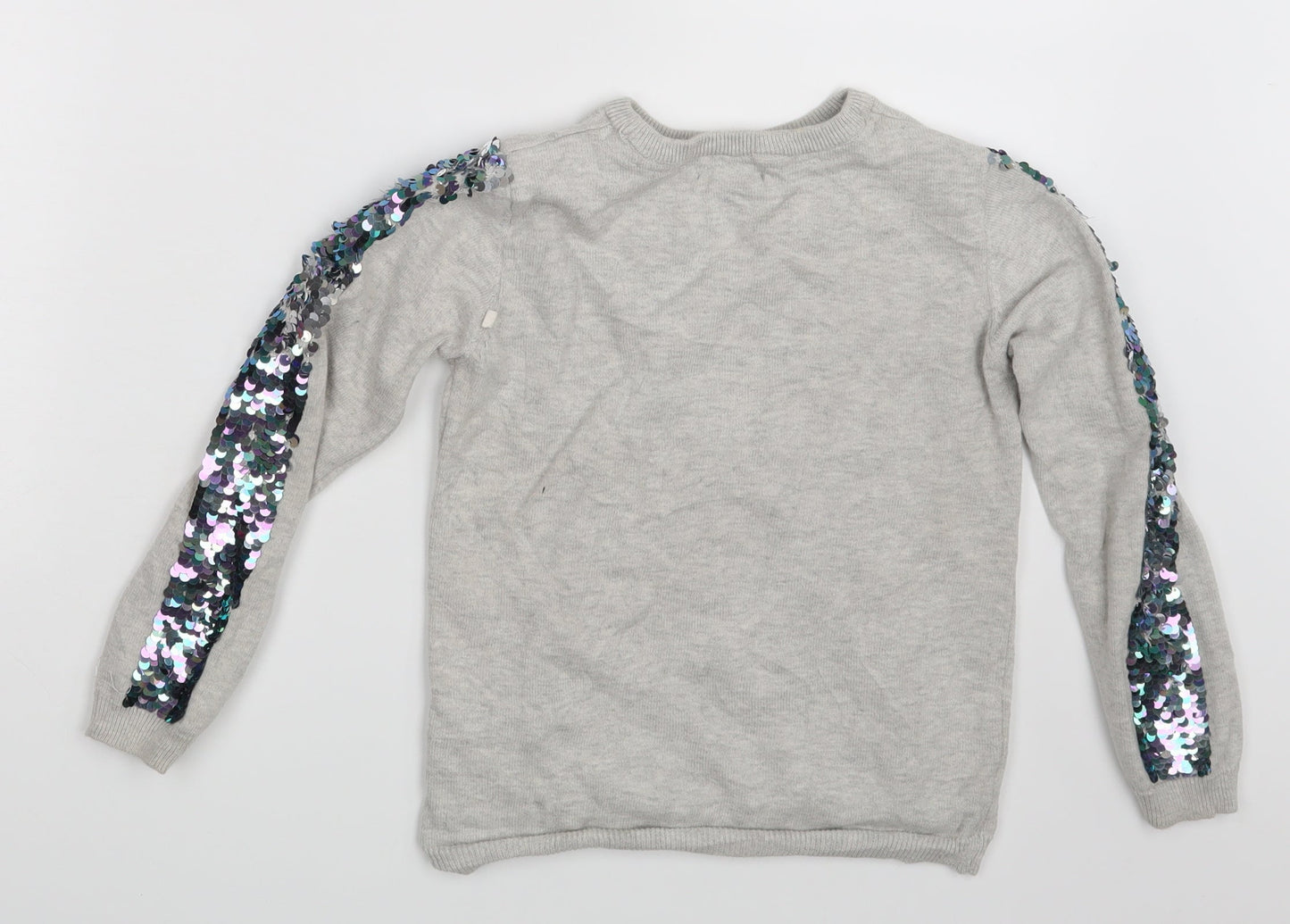 Primark Girls Grey   Pullover Sweatshirt Size 8-9 Years