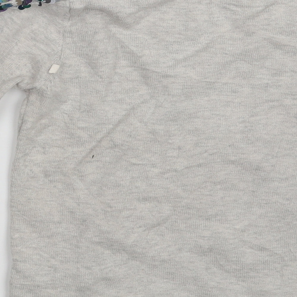 Primark Girls Grey   Pullover Sweatshirt Size 8-9 Years