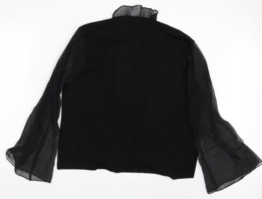 Viz-A-Viz Womens Black   Cardigan Jumper Size L